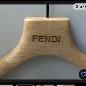 Fendi Carved Wooden Hanger Tomasi Master Jackets Coats Dresses